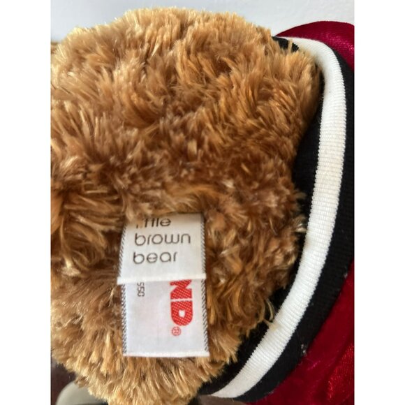 Gund Bloomingdale's Little Brown Bear Red White Varsity Jacket Plush Stuffed '17 - Picture 5 of 11